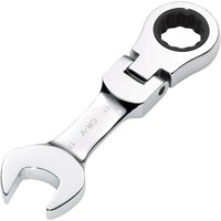 Draper Hi-Torq Stubby Flexible Head Ratchet Combination Spanner 17mm Draper Hi-Torq Stubby Flexible Head Ratchet Combination Spanner 17mm