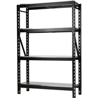 18 Piece Modular 4 Tier Stainless Steel Shelf Racking Unit