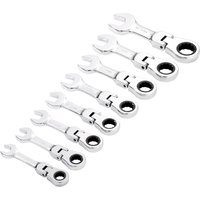 Draper Hi Torq 8 Piece Stubby Flexible Ratchet Combination Spanner Set Draper Hi Torq 8 Piece Stubby Flexible Ratchet Combination Spanner Set