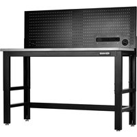 Stainless Steel Worktop Workbench Power Pegboard