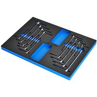 17 Piece T Handle Torx Hex Key Set EVA Foam Inlay