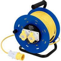 Draper Twin 16A Socket Cable Extension Reel 110v