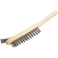 Draper Wire Scratch Brush and Scraper 4 Rows Draper Wire Scratch Brush and Scraper 4 Rows