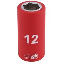 Draper 3/8" Drive VDE Fully Insulated Hexagon Socket Metric 3/8" 12mm Draper 3/8" Drive VDE Fully Insulated Hexagon Socket Metric 3/8" 12mm