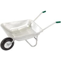 Draper Galvanised Wheelbarrow 65l Galvanized Steel Draper Galvanised Wheelbarrow 65l Galvanized Steel