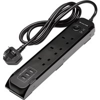 Magnetic 6 Socket Power Strip USB AC