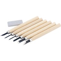 Draper 7 Piece Wood Carving Gouge and Chisel Set Draper 7 Piece Wood Carving Gouge and Chisel Set