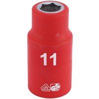 Draper 1/2" Drive VDE Fully Insulated Hexagon Socket Metric 1/2" 11mm Draper 1/2" Drive VDE Fully Insulated Hexagon Socket Metric 1/2" 11mm