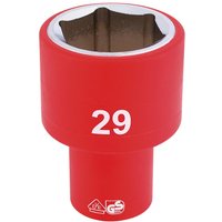 Draper Expert 31988 1/2" Sq. Dr. Fully Insulated VDE Socket (29mm)