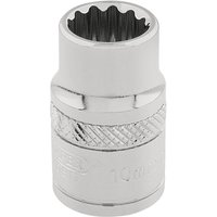 Draper 3/8" Drive Polished Finish Hi Torq Bi Hexagon Socket Metric