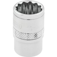 Draper 3/8" Drive Polished Finish Hi Torq Bi Hexagon Socket Metric 3/8" 13mm Draper 3/8" Drive Polished Finish Hi Torq Bi Hexagon Socket Metric 3/8" 13mm