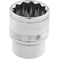 Draper 3/8" Drive Polished Finish Hi Torq Bi Hexagon Socket Metric 3/8" 18mm Draper 3/8" Drive Polished Finish Hi Torq Bi Hexagon Socket Metric 3/8" 18mm