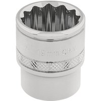 Draper 3/8" Drive Polished Finish Hi Torq Bi Hexagon Socket Metric 3/8" 19mm Draper 3/8" Drive Polished Finish Hi Torq Bi Hexagon Socket Metric 3/8" 19mm