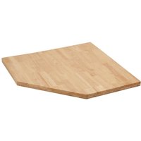 Bunker Modular Hardwood Worktop for Corner Cabinet 0.86m