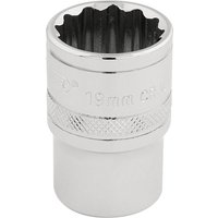 Draper Expert 33231 1/2 Sq. Dr. Hi-Torq® 12 Point Socket (19mm)