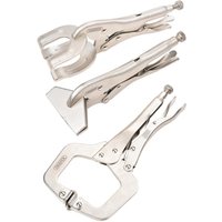 Draper 3 Piece Self Grip Sheet Metal and Welding Clamp Set Draper 3 Piece Self Grip Sheet Metal and Welding Clamp Set