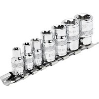 Draper Tools - Draper 1/4' and 3/8' Sq. Dr. Draper TX-STAR&174 Socket Set (7 Piece) (34412)