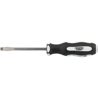 Draper - Pound Thru' Plain Slot 6.5 x 100mm Soft Grip Screwdrivers (35181)