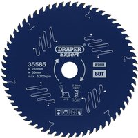 Draper Expert PTFE TCT Circular Saw Blade for Wood 255mm 60T 30mm Draper Expert PTFE TCT Circular Saw Blade for Wood 255mm 60T 30mm