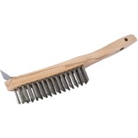 Draper Heavy Duty Wire Scratch Brush and Scraper 4 Rows Draper Heavy Duty Wire Scratch Brush and Scraper 4 Rows