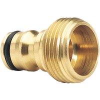 Draper Expert Brass Hose Pipe Accessory Connector 3/4" / 19mm Pack of 1 Draper Expert Brass Hose Pipe Accessory Connector 3/4" / 19mm Pack of 1