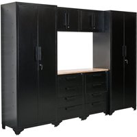 Draper Double Garage Workstation Black Draper Double Garage Workstation Black