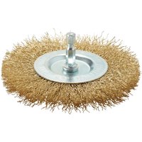 Draper Brassed Wire Wheel Brush 100mm 6mm Shank Draper Brassed Wire Wheel Brush 100mm 6mm Shank