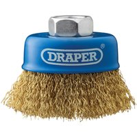 Draper Brassed Steel Wire Cup Brush 60mm M14 Thread Draper Brassed Steel Wire Cup Brush 60mm M14 Thread