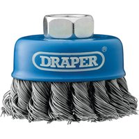 Draper Twist Knot Wire Cup Brush 60mm M14 Thread Draper Twist Knot Wire Cup Brush 60mm M14 Thread