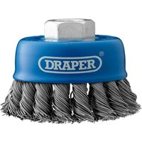 Draper Twist Knot Wire Cup Brush 80mm M14 Thread Draper Twist Knot Wire Cup Brush 80mm M14 Thread