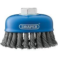 Draper Twist Knot Wire Cup Brush 100mm M14 Thread Draper Twist Knot Wire Cup Brush 100mm M14 Thread