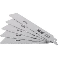 Draper Bi-Metal Metal Cutting Reciprocating Sabre Saw Blades 150mm Pack of 5 Draper Bi-Metal Metal Cutting Reciprocating Sabre Saw Blades 150mm Pack of 5