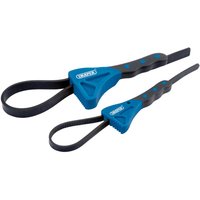 Draper 2 Piece Soft Grip Strap Wrench Set Draper 2 Piece Soft Grip Strap Wrench Set