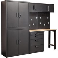 Draper Single Garage Workstation Black Draper Single Garage Workstation Black