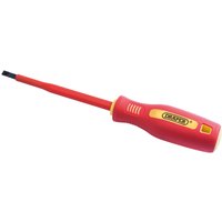 Draper VDE Insulated Parallel Slotted Screwdriver 5mm 125mm Draper VDE Insulated Parallel Slotted Screwdriver 5mm 125mm