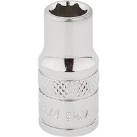 1/4 Square Drive Hi-Torq&174 6 Point Socket (1/4) (48444) - Draper
