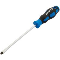 Draper Flared Slotted Screwdriver 6mm 150mm Draper Flared Slotted Screwdriver 6mm 150mm