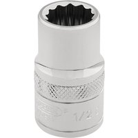 Draper 3/8" Drive Polished Finish Hi Torq Bi Hexagon Socket Imperial
