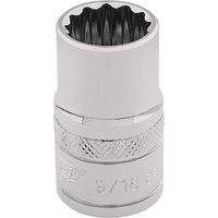 Draper 3/8" Drive Polished Finish Hi Torq Bi Hexagon Socket Imperial 3/8" 9/16" Draper 3/8" Drive Polished Finish Hi Torq Bi Hexagon Socket Imperial 3/8" 9/16"