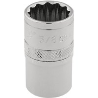 Draper 3/8" Drive Polished Finish Hi Torq Bi Hexagon Socket Imperial 3/8" 5/8" Draper 3/8" Drive Polished Finish Hi Torq Bi Hexagon Socket Imperial 3/8" 5/8"