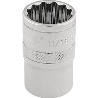 Draper 3/8" Drive Polished Finish Hi Torq Bi Hexagon Socket Imperial 3/8" 11/16" Draper 3/8" Drive Polished Finish Hi Torq Bi Hexagon Socket Imperial 3/8" 11/16"