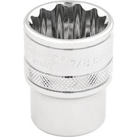 Draper 3/8" Drive Polished Finish Hi Torq Bi Hexagon Socket Imperial 3/8" 7/8" Draper 3/8" Drive Polished Finish Hi Torq Bi Hexagon Socket Imperial 3/8" 7/8"