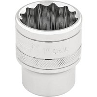 Draper 3/8" Drive Polished Finish Hi Torq Bi Hexagon Socket Imperial