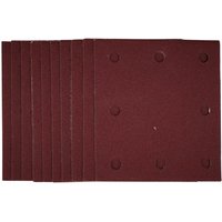 1/4 Sanding Sheets with Hook and Loop, 115 x 105mm, 120 Grit (Pack of 10) (52391)