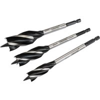Draper 3 Piece 4 Fluted Wood Auger Bit Set Draper 3 Piece 4 Fluted Wood Auger Bit Set