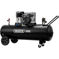 Draper DA200/369M Belt Driven Air Compressor 200 Litre 240v