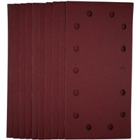 1/2 Sanding Sheets with Hook and Loop, 115 x 230mm, 240 Grit (Pack of 10) (55865)