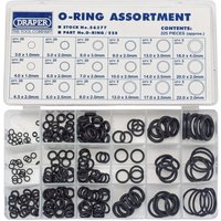 Draper 225 Piece O Ring Assortment Draper 225 Piece O Ring Assortment