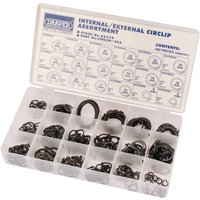 Draper 285 Piece Internal and External Circlip Assortment Draper 285 Piece Internal and External Circlip Assortment