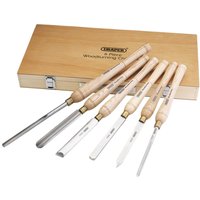 Draper 6 Piece HSS Wood Turning Tool Set Draper 6 Piece HSS Wood Turning Tool Set